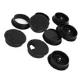 thumbnail image 2 of 10 Pcs Round Plastic Computer Desk Cable Grommet Hole Cover 50mm Black, 2 of 5
