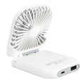 thumbnail image 4 of Mini ventilador portátil recargable por USB con banco de energía, ventilador de bolsillo, ventilador ajustable para escritorio, refrigerador de aire para el hogar, oficina, viajes al aire libre (azul) JM, 4 of 5
