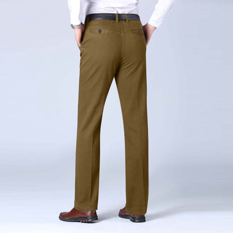 Dress Pants for Men Casual Business Straight Leg Chino Pants with Pockets Classic Fit Solid Color Suit Trousers, Brown, 3XL - Walmart.com Dress Pants for Men Casual Business Straight Leg Chino Pants with Pockets Classic Fit Solid Color Suit Trousers, Brown, 3XL - Walmart.com