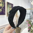 thumbnail image 2 of zttd women's cute headband alice band top knot fashion plain headband hairband a, 2 of 2
