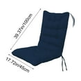 thumbnail image 3 of Extra-Length Tufted Seat Cushion - Non-Slip Office Chair Pad Breathable Lumbar Support Computer Desk Cushion Ergonomic Home Car Seat Mat(Navy), 3 of 4