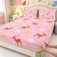 thumbnail image 3 of Manfei Xmas Holiday Season Fitted Sheet Full,Kawaii Christmas Ball Bed Set,3-Piece,1 Fitted Sheet and 2 Pillowcases, 3 of 6