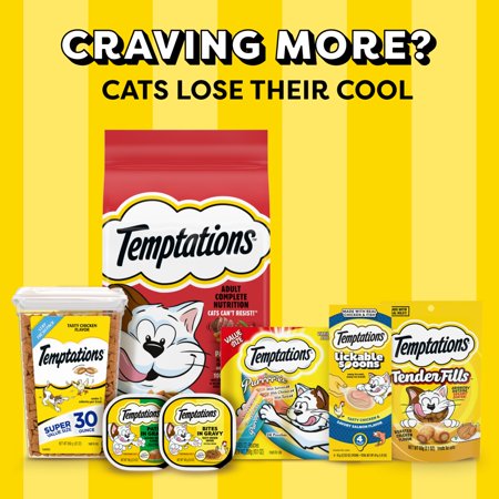 TEMPTATIONS SHAKEUPS CRUSTACEAN CELEBRATION FLAVOR CRUNCHY & SOFT CAT TREATS, 2.47 OZ POUCH