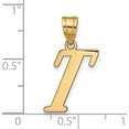 thumbnail image 4 of 14K Yellow Gold Polished Letter T Initial Pendant - Jbsp, 4 of 5