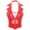 Red, variant on Womens Wet Look Patent Leather Slim Fit Vest Tops Halter V-Neck Tuxedo Waistcoat Clubwear Red XXL