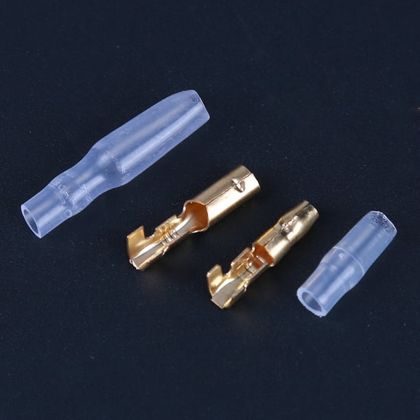 Juego de 240 piezas de conector de cable eléctrico para coche con terminal macho y hembra de 3,5 mm