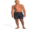 thumbnail image 2 of Volcom Men's 18" Boardshorts – Stretch Swim Trunks with Drawstring Waist and Back Flap Pocket, Size-42, Color-Lawton Black, 2 of 6