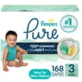 thumbnail image 3 of (2 pack) Pampers Pure Baby Diapers Size 3, 168 Count (Select for More Options), 3 of 13