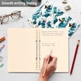thumbnail image 4 of FORMRS 1-Subject Spiral Notebook 8" x 5" College Ruled 60 Refillable Sheet A5 Hard Cover, Green Ocean Waves Pattern, 4 of 7