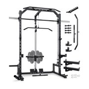 JoanKaren all-in-one Smith Machine with Cable Crossover System,1000 lbs Multifunctional Squat Rack for Home Gym Strength Training