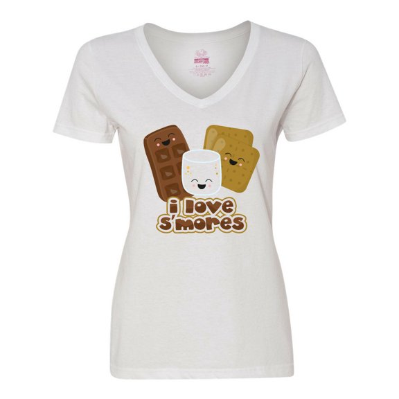 Inktastic I Love S'Mores Women's V-Neck T-Shirt