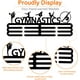 thumbnail image 5 of Exhibidor metálico para medallas de gimnasia, soporte para medallas deportivas, estante de hierro para exhibición, gancho de pared para múltiples medallas y premios., 5 of 9