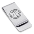 thumbnail image 1 of Stainless Steel Seal of Archangel Uriel Classic Slim Money Clip Credit Card Holder, 1 of 2