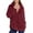 Deep Red #54, variant on KDDYLITQ Women's Pullover Sherpa No Hooded Plus Size Sweaters Plain Long Sleeve Fashion Sweatshirts Fleece Lined Collar Trendy Coat Warm Dressy Hoodie with Pocket Deep Red S