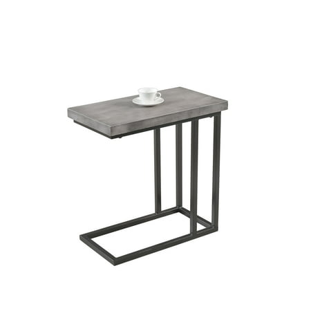 Best Master Furnitures YFT3 Metal and Wood Side Table -