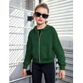 thumbnail image 4 of Arshiner Tween Sweatshirts for Girls Full Zip Up Kids Hoodies Christmas Green Y2k Clothes Hoodies Green Hoodie Hoodie For Girls 10-12, 4 of 5