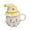 Yellow, variant on Halloween Cup Cute Coffee Cup With Witch Hat Lid And Handle Ceramic Cup Halloween Cup Kitchen Daily Necessities Double Wall Mug The Cellar Mugs Double Walled Glasses Cute Glass Coffee Cup 12oz Mug Set
