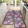 thumbnail image 4 of Kitchen Rugs Sets Of 2,Pioneer Flower Floral Print Pattern Anti Fatigue Kitchen Mat Rugs Non Slip Washable,Decorative Kitchen Floor Mats for Kitchen,Sink,Laundry,17"x47"+17"x47", 4 of 5