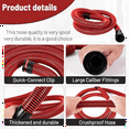 thumbnail image 3 of Dust Collection Hose Kit for Home and Shop Vacuums System with 6 Adapters of Woodworking Power Tool and Sander 300cm, 3 of 7
