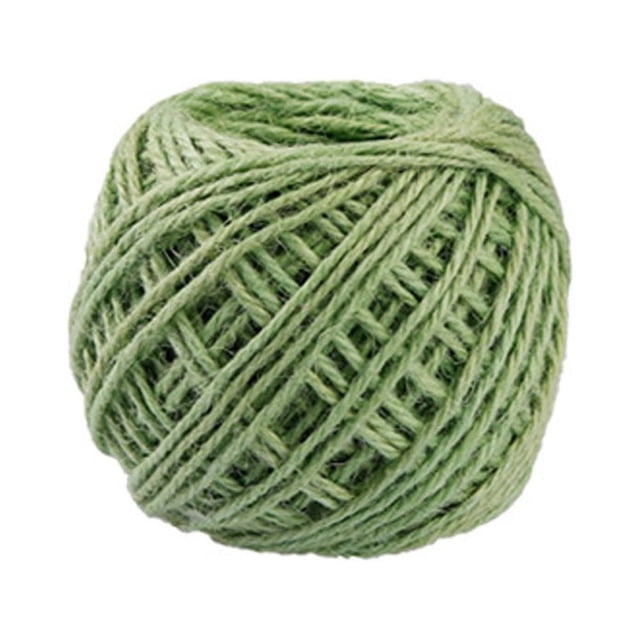 Apeya Jute Hemp Rope-Natural Brown Craft Twine|40M Length, for Diy Making & Craft Projects,Colorful Retro Style Diy Hand-Woven Material Binding Rope Green