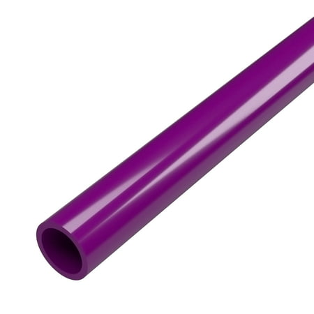 - FORMUFIT P034FGP-PU-5 Schedule 40 PVC Pipe, Furniture Grade, 5-Feet, 3/4 in. Size, Purple