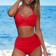 thumbnail image 5 of kamemir Womens Swimsuits Tankinis Swimsuit For Women Two-Piece Swimwear(Red,M), 5 of 6