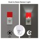 thumbnail image 3 of Balery Red Luz Nocturna LED con Sensor Automático, Enchufe con Sensor Crepuscular, Luz Suave de 0.5W para Dormitorio, Pasillo, Baño-US, 3 of 7