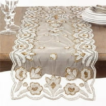 Saro Lifestyle Hand-Beaded Table Runner