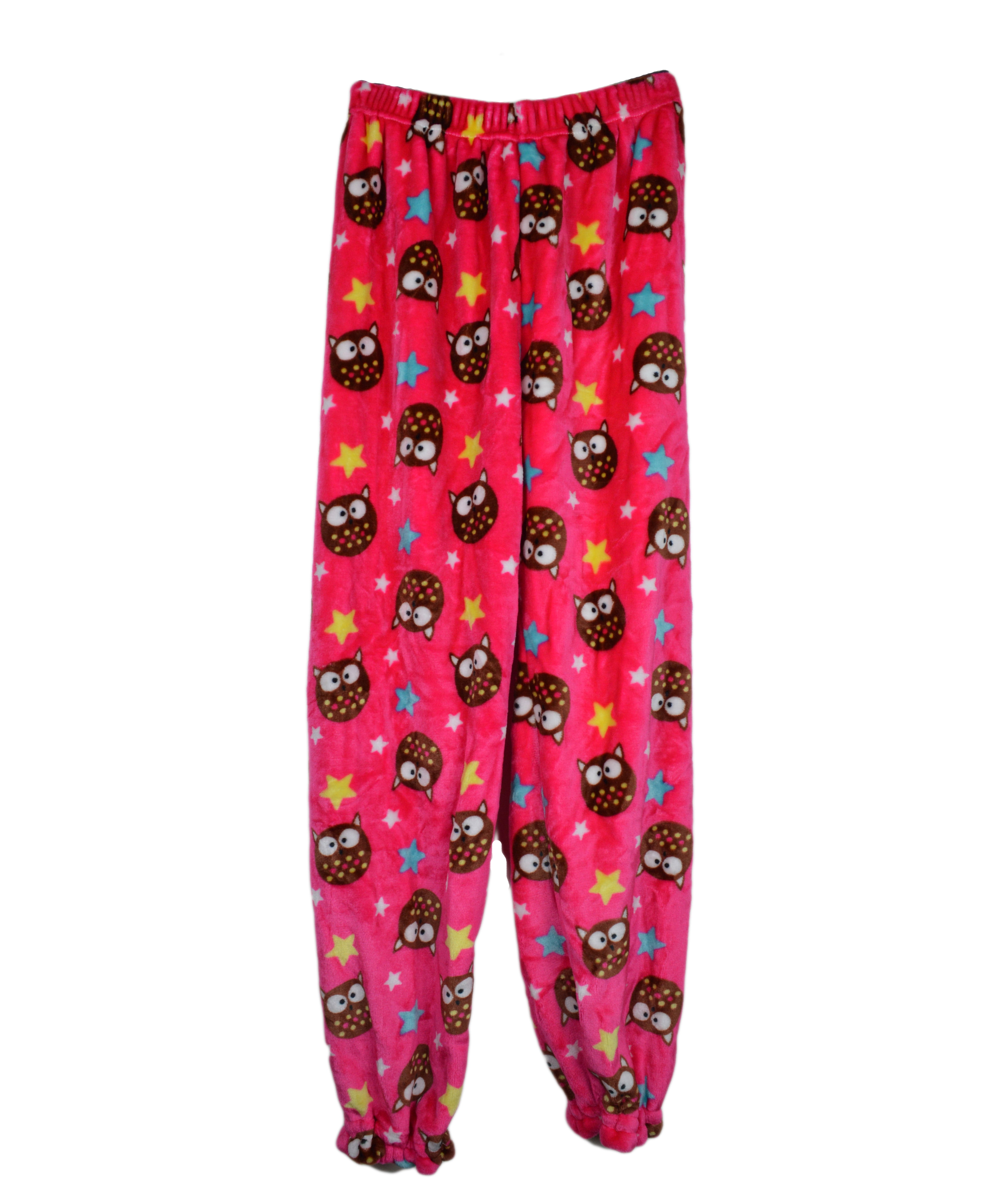 soft plush pajama bottoms