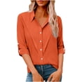 thumbnail image 2 of Neewe Womens Long Sleeve Shirts Casual Summer Fashion Ladie Tops Loose Fit Spring Lightweight Clothes Beach Vacation, 2 of 7