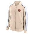 thumbnail image 2 of Women's Fanatics Tan Chicago Bears Lounge Full-Snap Varsity Jacket, 2 of 3