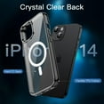 thumbnail image 4 of JETech 5 in 1 Magnetic Case for iPhone 14 6.1-Inch with 2-Pack Tempered Glass Screen Protector and Camera Lens Protector, Compatible with MagSafe, Shockproof Bumper Phone Cover (Black), 4 of 7