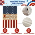 thumbnail image 5 of Patriotic Outdoor Garden Flag with Script Print One Nation Under God Rustic Wood and Star Stripe Design for Home Decor, 5 of 5