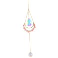 thumbnail image 1 of Lámpara colgante de cristal Windchime, prisma facetado, colectores de terre, adornos de , decoración para ventana, coche, boda, hogar - rojo mayimx Crystal windchime, 1 of 8