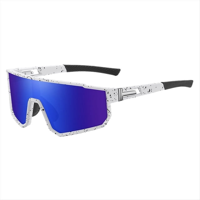 Gafas Deportivas Polarizadas Coloridas Espejo de Montar Gafas de Sol Al Aire Libre +Azul