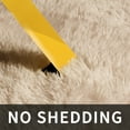 thumbnail image 4 of Solid Color Fluffy Rugs, Non-slip Soft Shaggy Floor Carpet Mats & Rugs for Room Decor, Washable Non-slip Modern Area Rug, Modern-style Decorative Carpets for Home Livingroom Bedroom, Beige, 4 of 9
