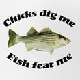 thumbnail image 2 of CafePress - Chicks Dig Me, Fish Fear Me - Adjustable Unisex Printed Trucker Hat with Mesh Back, 2 of 10