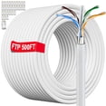 thumbnail image 1 of Cat 6 Shielded Ethernet Cable 500ft (30 RJ45), Outdoor&Indoor Cat 6 Ethernet Cable Direct Burial,23AWG, Heavy Duty, POE, Waterproof, UV Resistant Inte, 1 of 7