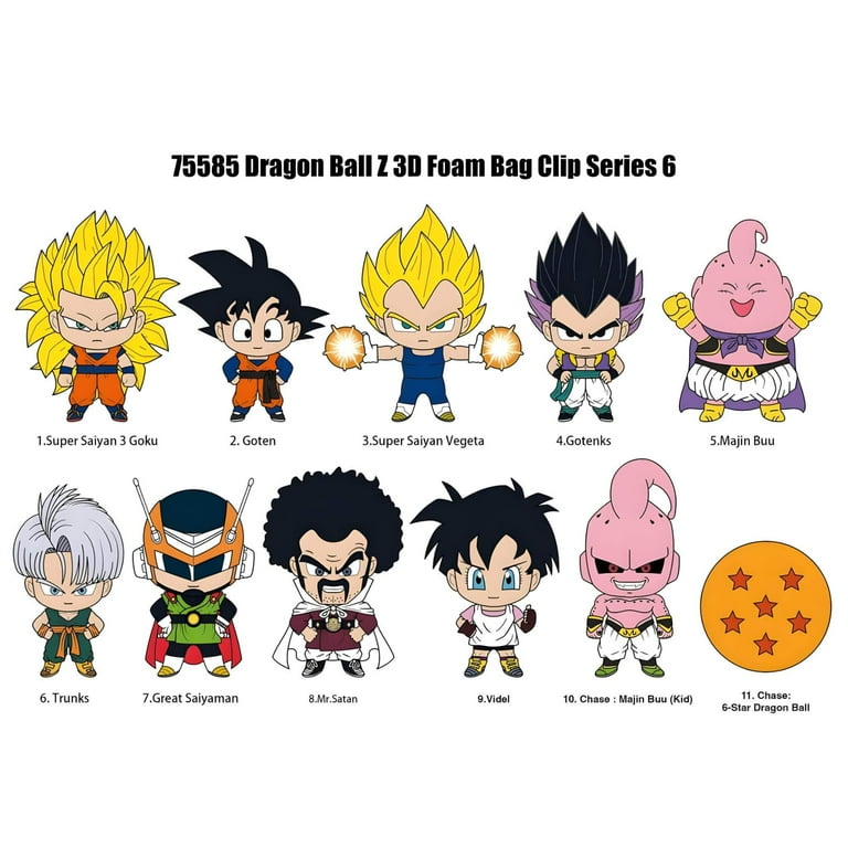Monogram Dragon Ball Z Series6 3D Foam Bag Clip Mystery Pack