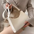 thumbnail image 3 of Women Felt Solid Color Handbag Female Casual Soft Small Zipper Messenger Bag, 3 of 9