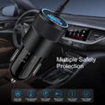 thumbnail image 5 of FiveBox 48W USB C Car Charger, Dual Port Cigarette Lighter Adapter with 3.3FT Type C Cable, Black, 5 of 7