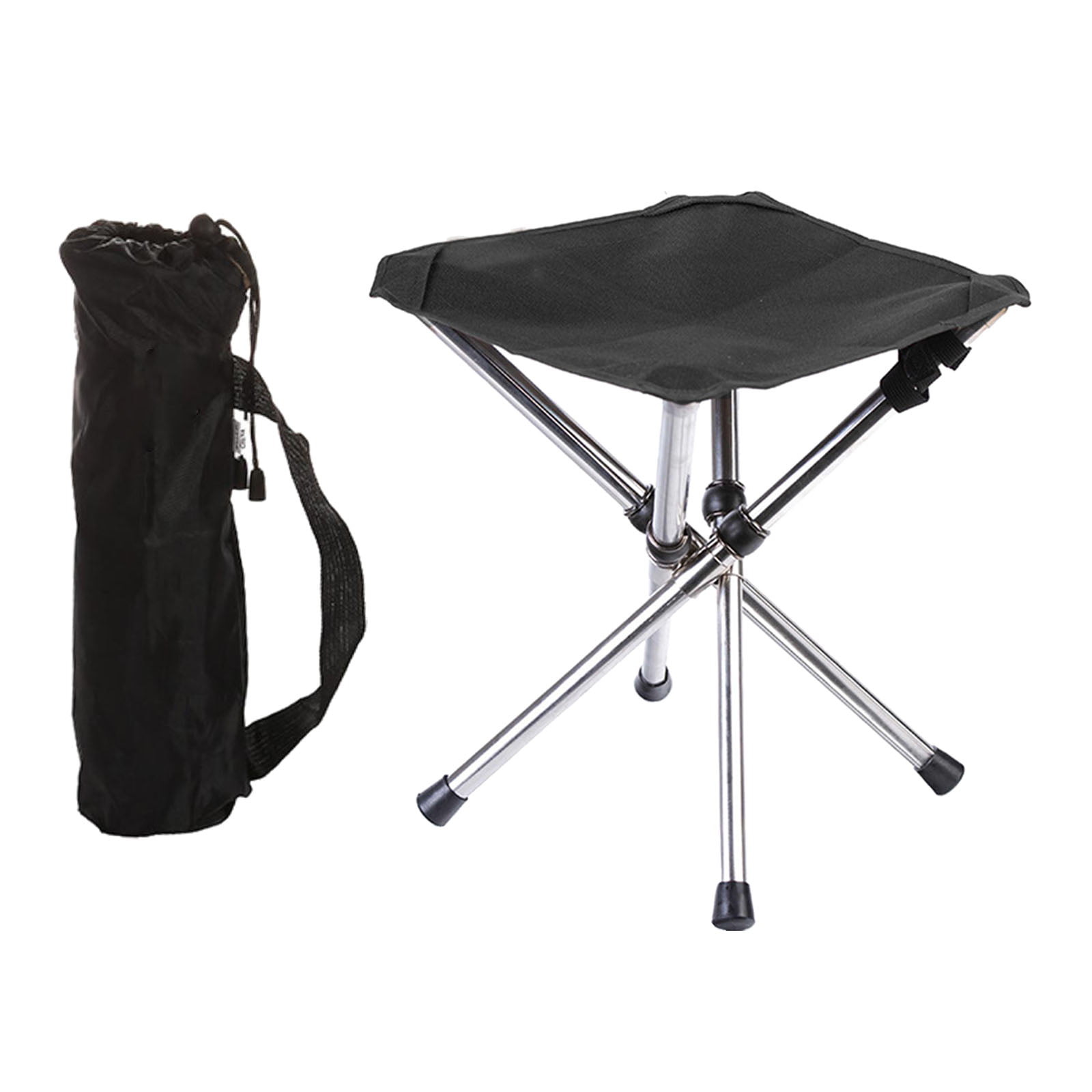 1pc Outdoor Tripod Stool Cloth Lightweight Creative Barbecue Stool Kit with Rope 