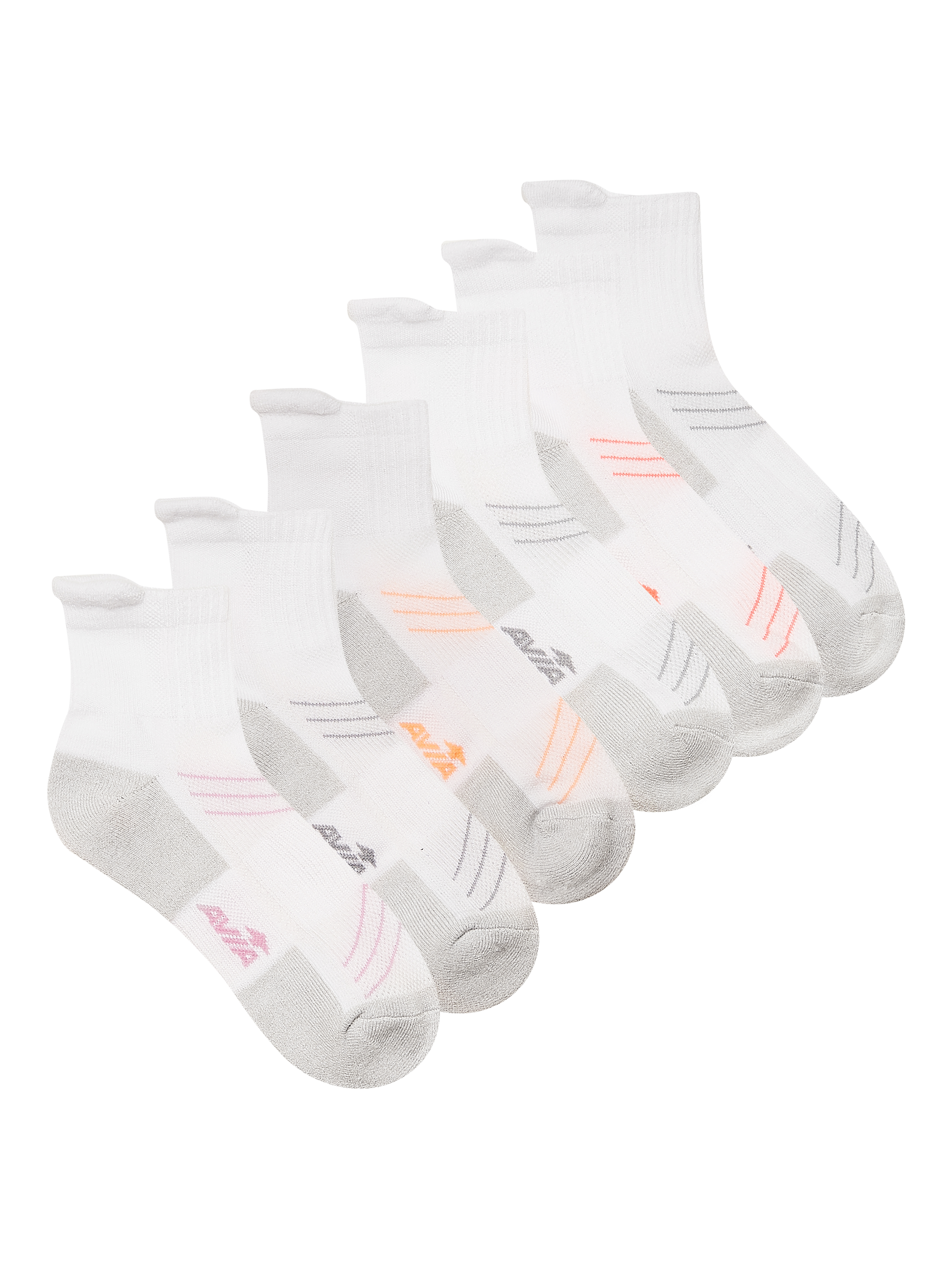 14 Pairs Women's Running Socks - Cushioned Athletic Ankle Socks Bulk Pack