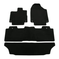 Ikon Motorsports Nylon Car Floor Mats Compatible with 2016-2023 Nissan Maxima, OE Fitment Style Black Driver Passenger Car Carpets, Front Rear 4PCS Full Set