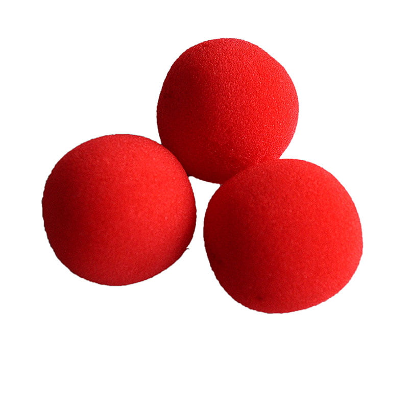 10x Close-Up Magic Street Classical Comedy Trick Soft Red Sponge Ball BLY 