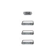 thumbnail image 2 of Boutons Rigides de Remplacement (Puissance/volume/vibrateur) pour Apple iPhone 6 / 6+ Plus - Gris Cosmique, 2 of 3