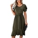 thumbnail image 1 of Vestido De Verano Para Mujer, Vestido De Manga Corta De Color Sólido Con Lazo En La Cintura, Suave Y Elegante Para Citas ANGGREK Otros, 1 of 8