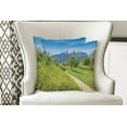 thumbnail image 4 of Ambesonne Mountain Throw Pillow Cover 2 Pack, Spring Scenery in Alps, 18", Multicolor, 4 of 6