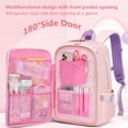 thumbnail image 3 of Mochilas infantiles para niñas, mochila Kawaii con arena movediza para puerta de refrigerador, mochilas escolares para niñas, mochila escolar de conejito, 3 of 5