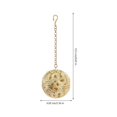 thumbnail image 2 of Hollow Round Aroma Pendant Pendant Birthdays Golden Copper 1Set, 2 of 2